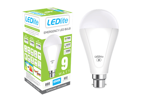LEDLITE  DAYLIGHT B22 9w EMERGENCY LED BULB