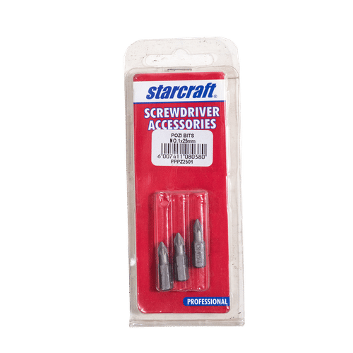 No.1 x 25mm POZI BITS