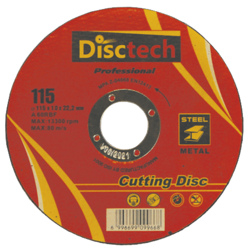 DISCTECH 115x1x22.2mm INOX CUTTING DISC