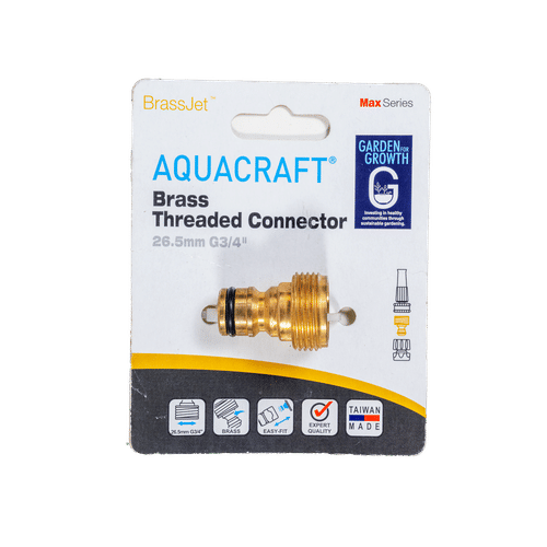 AQUACRAFT BRASS THREADED ¾" ADAPTOR