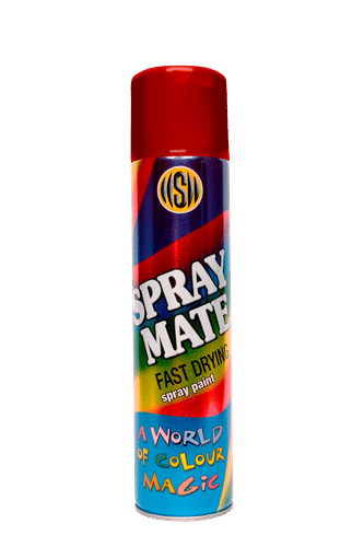 SPRAYMATE FAST DRYING POST OFFICE RED 250ml SPRAY PAINT