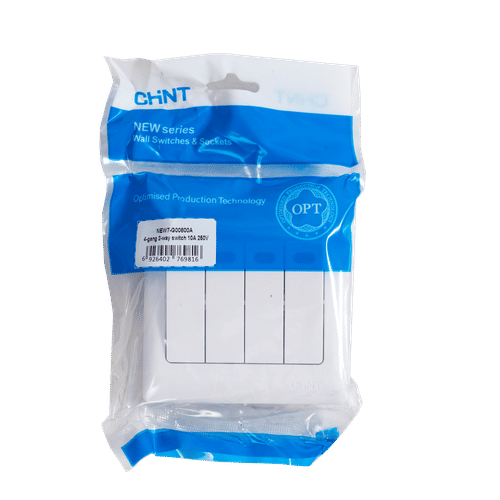 CHINT NEW7-G00800A 4GANG 2WAY WHITE LARGE ROCKER SWITCH