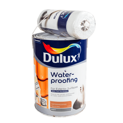 DULUX TERRACOTA 5Lt WATERPROOFING PAINT + MEMBRANE