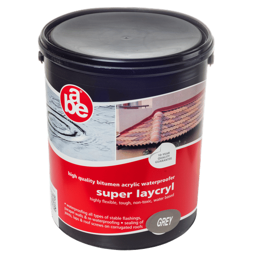 ABE GREY 5Lt SUPER LAYCRYL WATERPROOFER