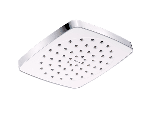 COBRA SQUARE WHITE FACE PLATE 152mm SHOWER HEAD