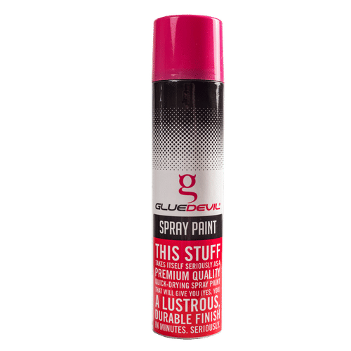 GLUEDEVIL HOT PINK 300ml SPRAY PAINT