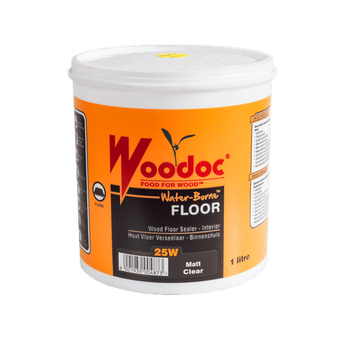 WOODOC 25W WATER-BORNE MATT CLEAR 1Lt WOOD FLOOR SEALER