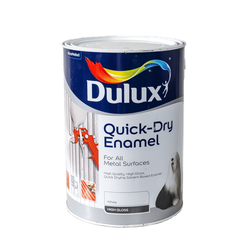 DULUX QUICK DRYING ENAMEL WHITE 5Lt PAINT