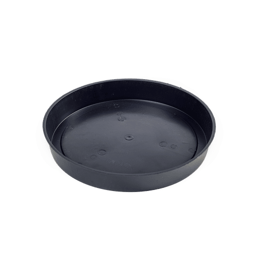 ROUND PLASTIC BLACK 20cm PLANT SAUCER