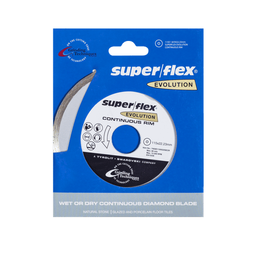 SUPER FLEX CONTINUOUS 115x1.8x22.23mm DIAMOND CUTTING DISC