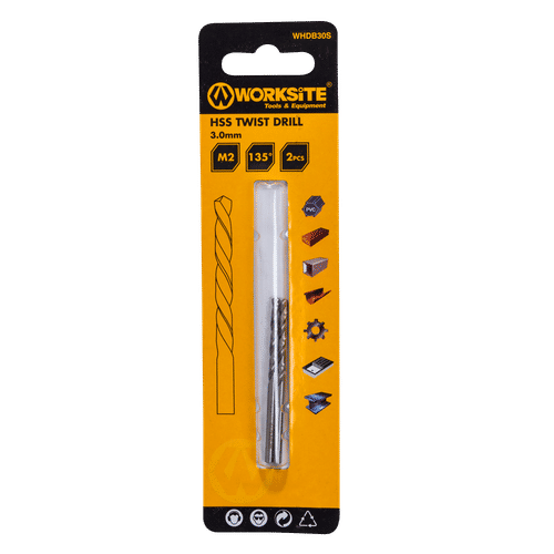 WORKSITE M2 HSS 3x61mm DRILL BIT