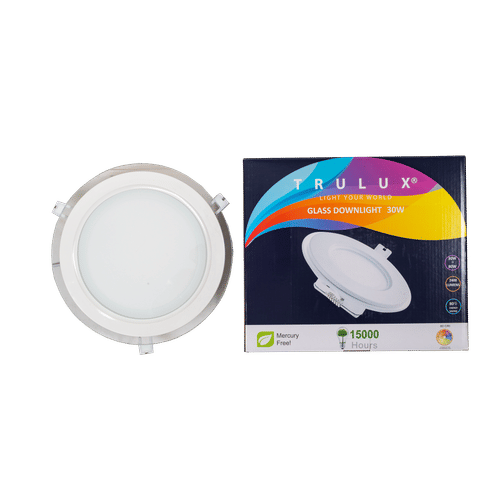 TRULUX 230mm 30w GLASS DOWNLIGHT