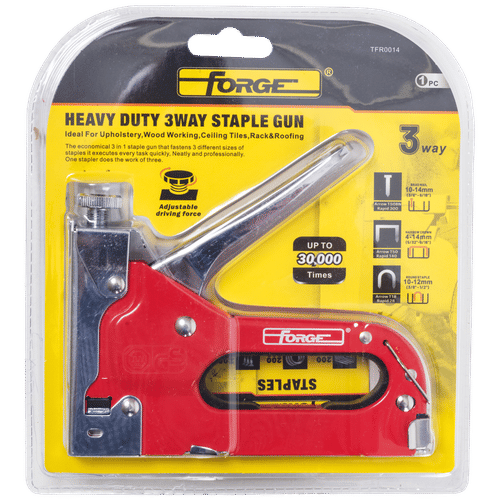FORGE HEAVY DUTY STAPLE GUN + STAPLES