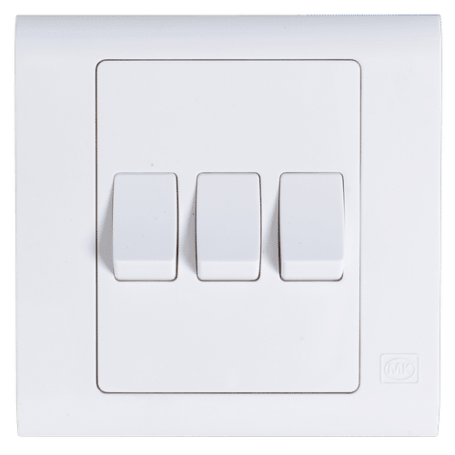 MK 3GANG 2WAY FLUSH 10Amp SWITCH