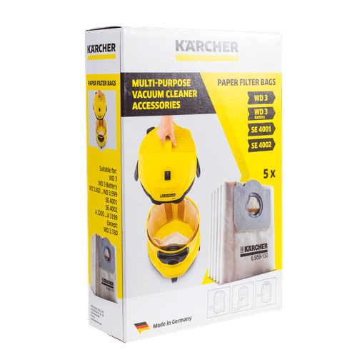 KARCHER WD3 VACCUM FILTER BAGS