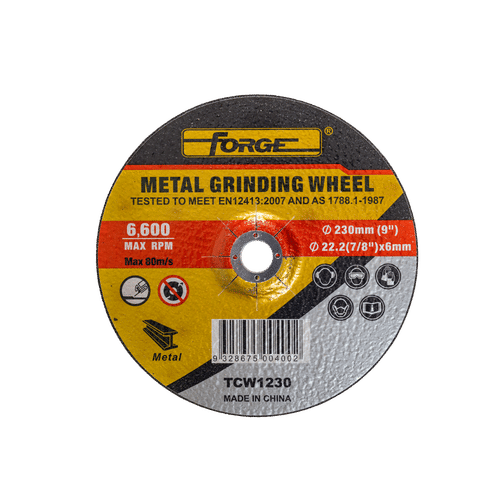 FORGE 230x6x22.2mm METAL GRINDING DISC