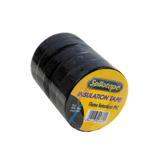 SELLOTAPE BLACK 18mmX10m INSULATION TAPE