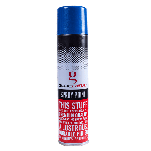 GLUEDEVIL METALLIC DARK BLUE 300ml SPRAY PAINT
