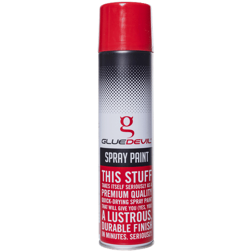 GLUEDEVIL GLOSS POST OFFICE RED 300ml SPRAY PAINT