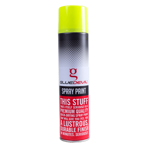 GLUEDEVIL FLUORESCENT YELLOW 300ml SPRAY PAINT