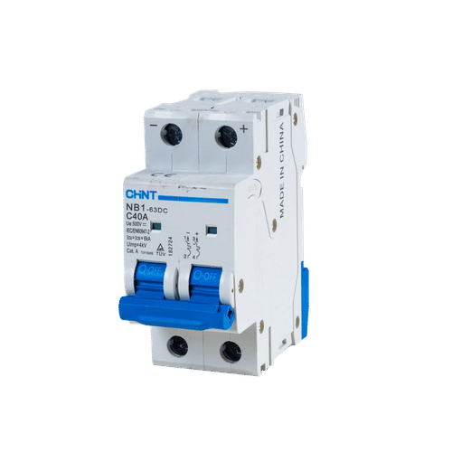 CHINT  G NB1-63DC 2P C40amp DC500v 6kA(R) MCB