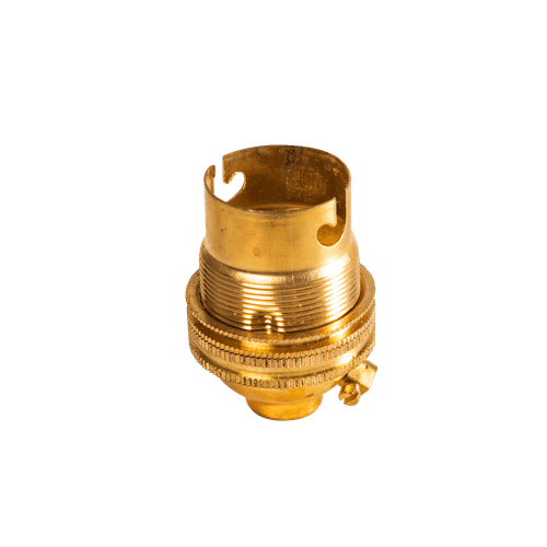 BACK ENTRY BC BRASS 20mm LAMPHOLDER