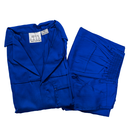 PARAMOUNT POLYCOTTON ROYAL BLUE SIZE 38 WORK SUIT