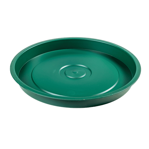 ROUND PLASTIC GREEN 30cm PLANT SAUCER