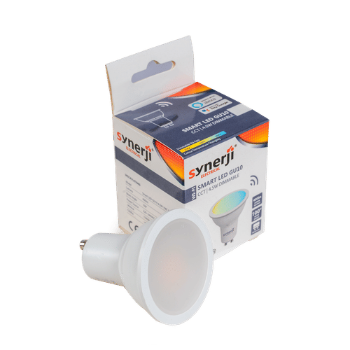 SYNERJI RGB+CCT DIMMABLE GU10 4.5w SMART LED LAMP