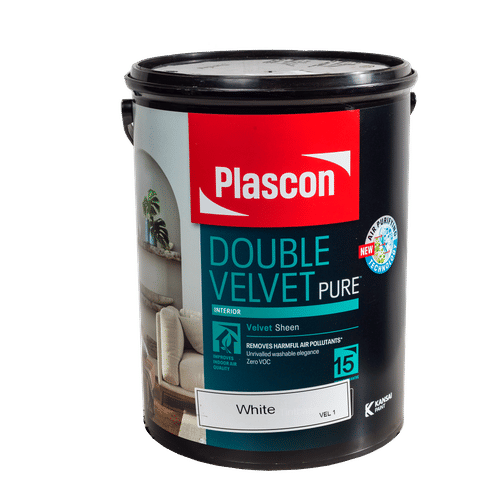 PLASCON DOUBLE VELVET WHITE 5Lt PAINT