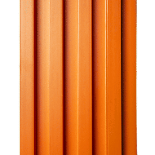  MOULD ORANGE 168 mm FLUTED PANELS