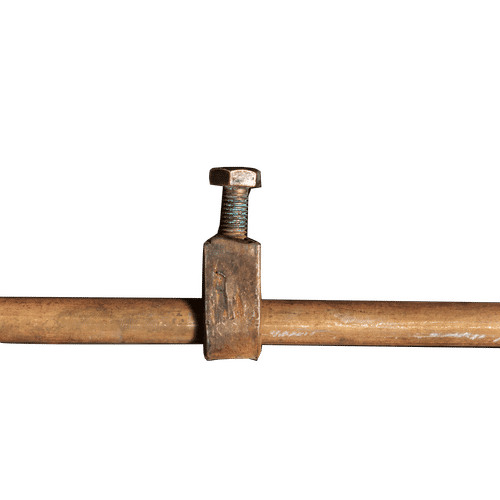 COPPER PLATED 1.8m x 16mm 6ft EARTH ROD WITH CLAMP 