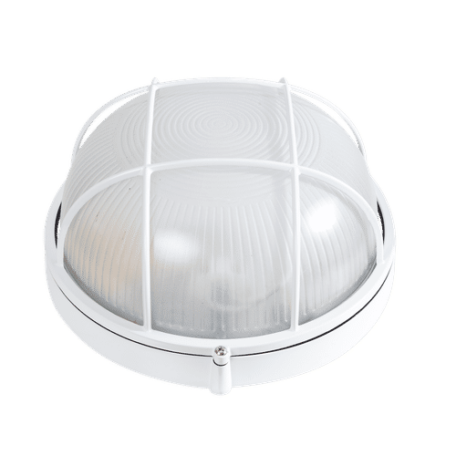 RADIANT ES WHITE 100w ROUND BULKHEAD FITTING