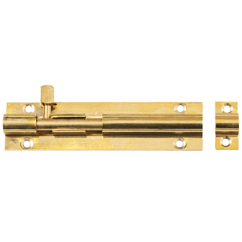 SOLID BRASS 100mm STRAIGHT BARREL BOLT AND SCREWS