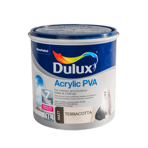 DULUX ACRYLIC PVA TERRACOTA 1Lt PAINT