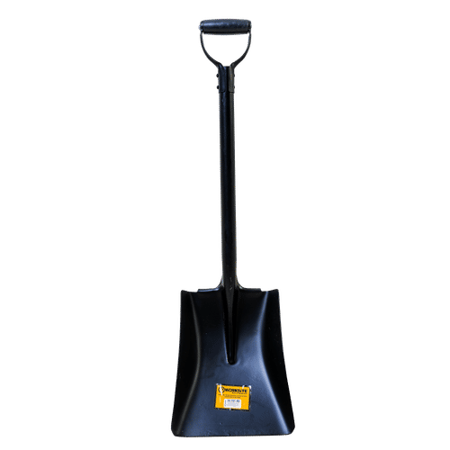 WORKSITE STEEL SHAFT BLACK SQUARE NOSE SHOVEL
