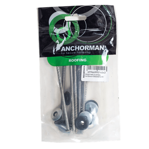 ANCHORMAN 5x120mm ROOF NAILS WITH PVC WASHER