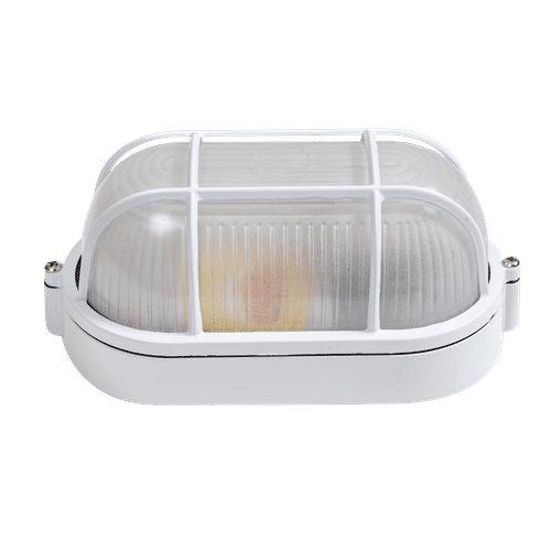 RADIANT WHITE GUARD ES OVAL 60w BULKHEAD