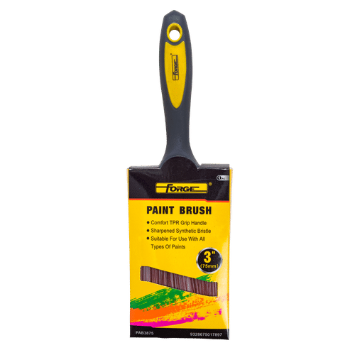 FORGE SOFT GRIP HANDLE SYNTHETIC BRISTLE 75mm PAINT BRUSH