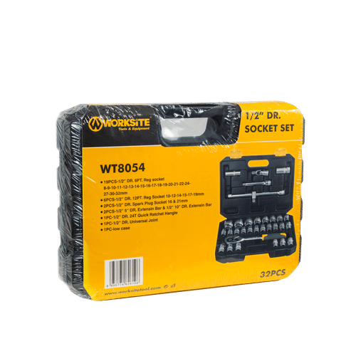 WORKSITE ½" DRIVE 32PIECE SOCKET SET