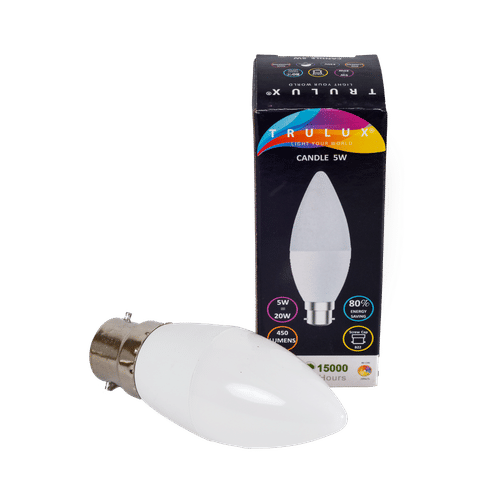 TRULUX B22 4000K CANDLE 5w LED LAMP