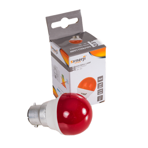 SYNERJI BC 1.8w RED LED GOLFBALL LAMP 