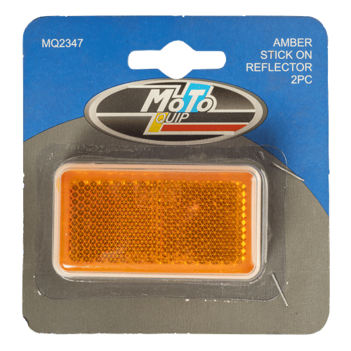 MOTO QUIP AMBER REFLECTORS PAIR