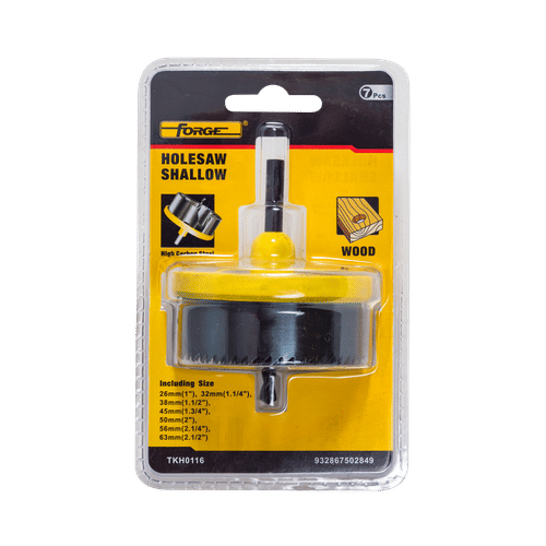 FORGE 7 PIECE 26-63mm SHALLOW HOLESAW SET