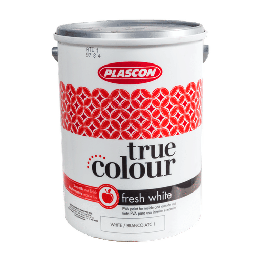 PLASCON TRUE COLOUR PVA FRESH WHITE 5Lt PAINT