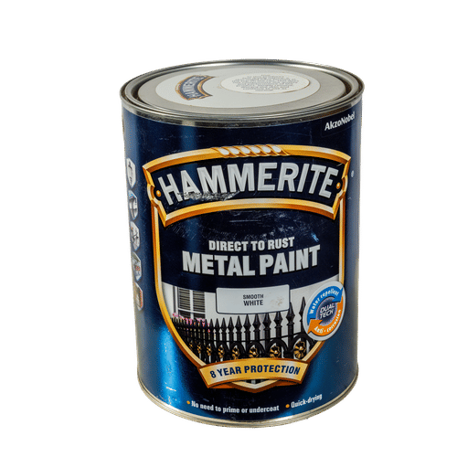 DULUX HAMMERITE SMOOTH WHITE 5Lt PAINT