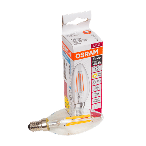 LEDVANCE WARM WHITE RETRO FILAMENT SES 4w LED CANDLE LAMP