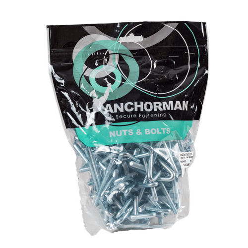 ANCHORMAN GALVANISED M6x95 HOOK BOLTS & NUTS