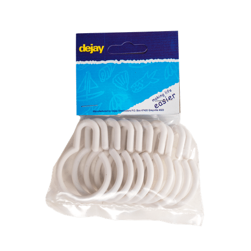 DEJAY SHOWER CURTAIN RINGS