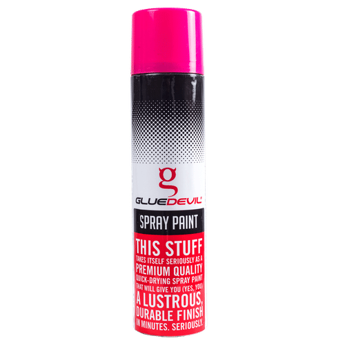 GLUEDEVIL FLUORESCENT PINK 300ml SPRAY PAINT 